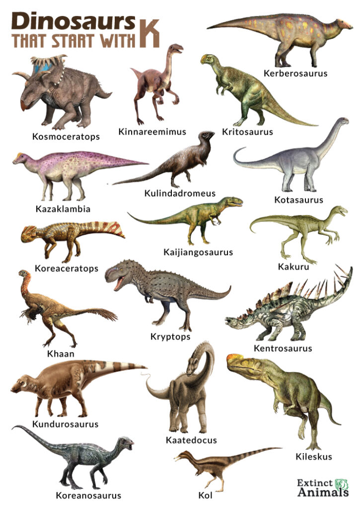 Dinosaurs that Start with K